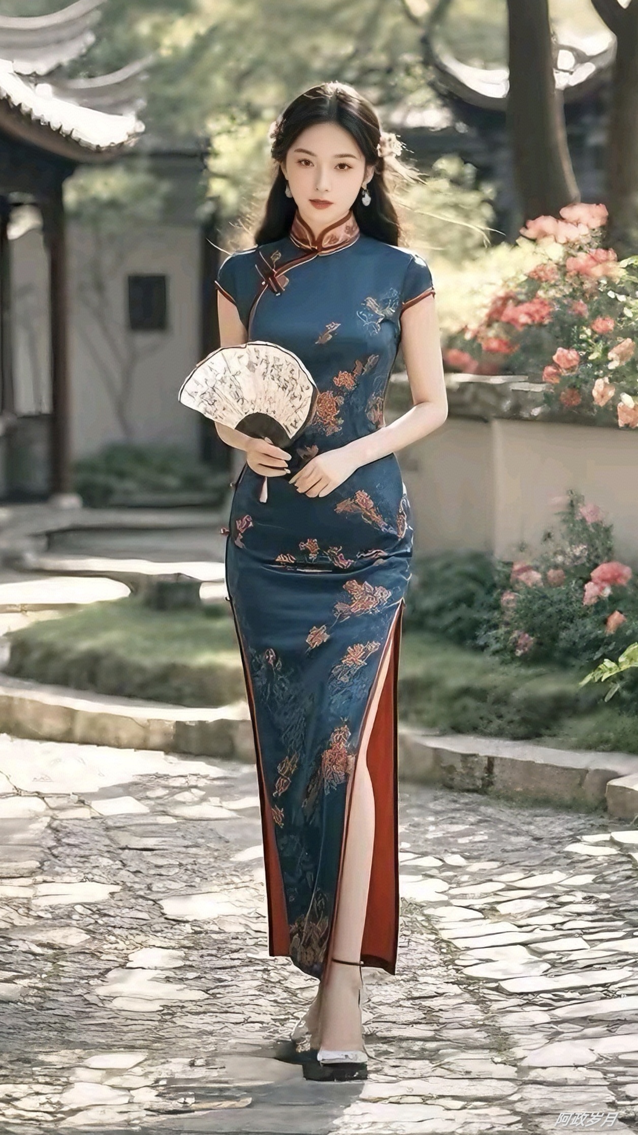 旗袍之美与双人运动的和谐共融——人民网视角下的文化新风尚-第3张图片