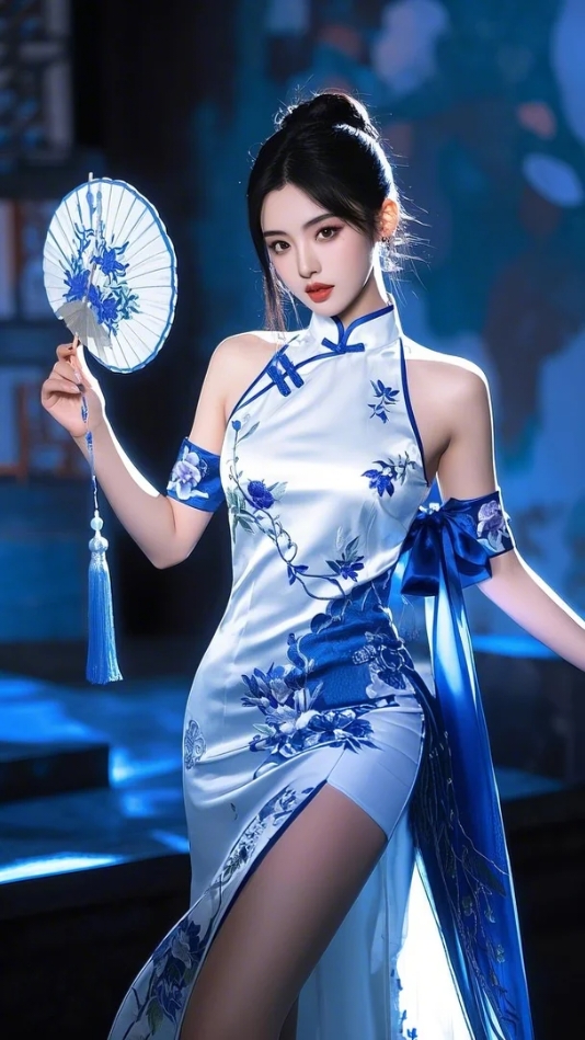 旗袍之美与双人运动的和谐共融——人民网视角下的文化新风尚-第2张图片